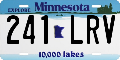 MN license plate 241LRV