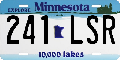 MN license plate 241LSR