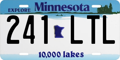MN license plate 241LTL