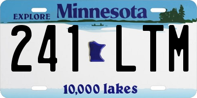 MN license plate 241LTM
