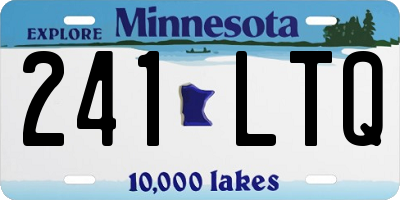 MN license plate 241LTQ