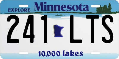 MN license plate 241LTS