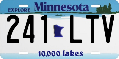 MN license plate 241LTV
