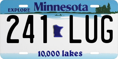 MN license plate 241LUG