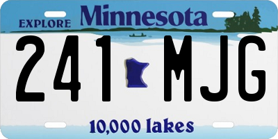 MN license plate 241MJG