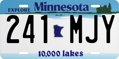 MN license plate 241MJY