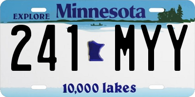 MN license plate 241MYY
