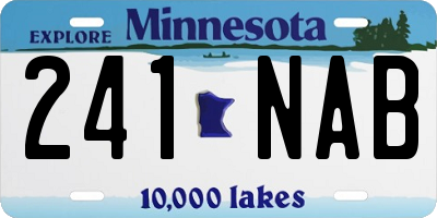 MN license plate 241NAB