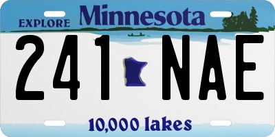 MN license plate 241NAE