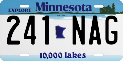MN license plate 241NAG