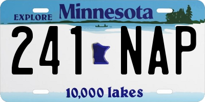 MN license plate 241NAP