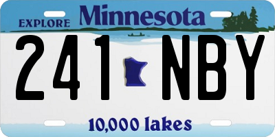 MN license plate 241NBY