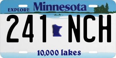 MN license plate 241NCH