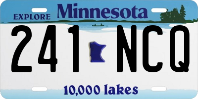 MN license plate 241NCQ