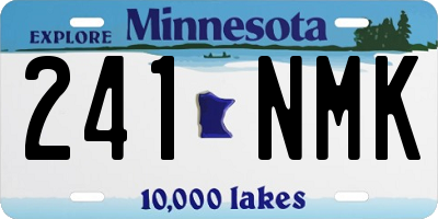 MN license plate 241NMK