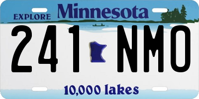 MN license plate 241NMO