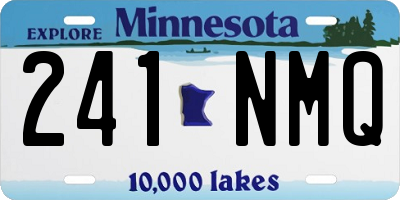 MN license plate 241NMQ