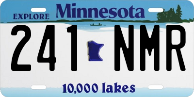 MN license plate 241NMR