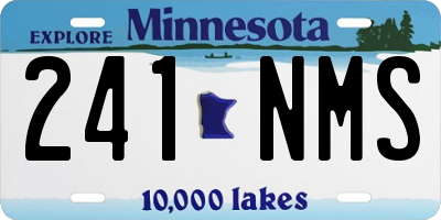 MN license plate 241NMS