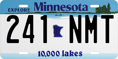 MN license plate 241NMT