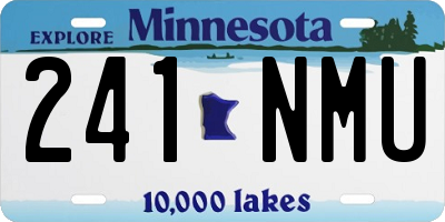 MN license plate 241NMU