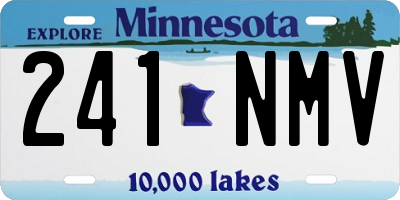 MN license plate 241NMV