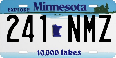 MN license plate 241NMZ
