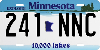 MN license plate 241NNC