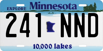 MN license plate 241NND