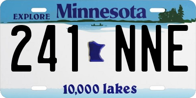 MN license plate 241NNE