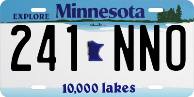 MN license plate 241NNO