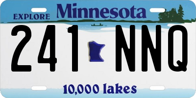 MN license plate 241NNQ