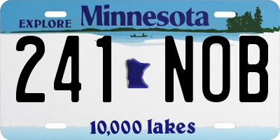 MN license plate 241NOB