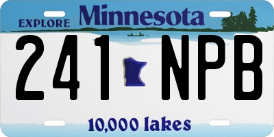 MN license plate 241NPB
