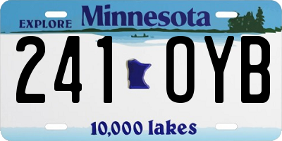 MN license plate 241OYB