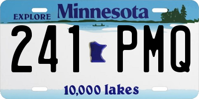 MN license plate 241PMQ