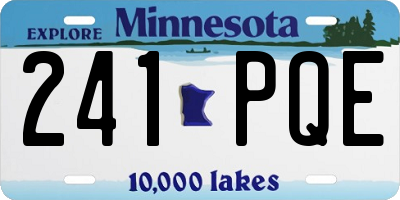 MN license plate 241PQE