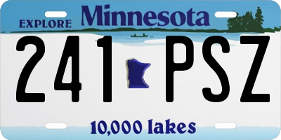 MN license plate 241PSZ