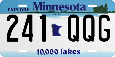 MN license plate 241QQG