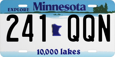 MN license plate 241QQN