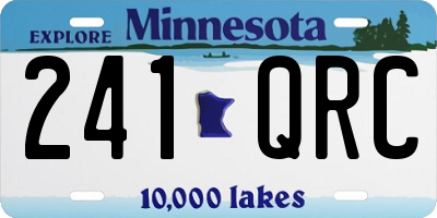 MN license plate 241QRC