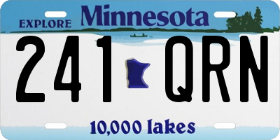 MN license plate 241QRN