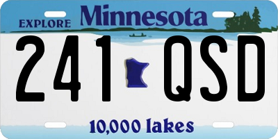 MN license plate 241QSD