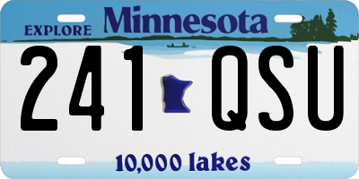 MN license plate 241QSU