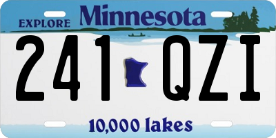 MN license plate 241QZI