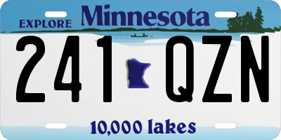 MN license plate 241QZN