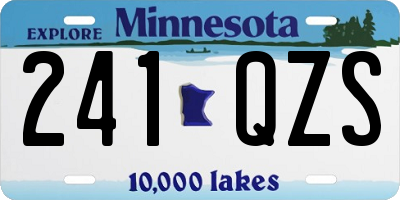 MN license plate 241QZS