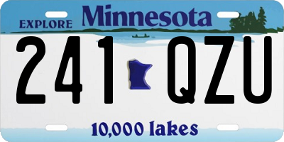 MN license plate 241QZU