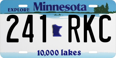 MN license plate 241RKC