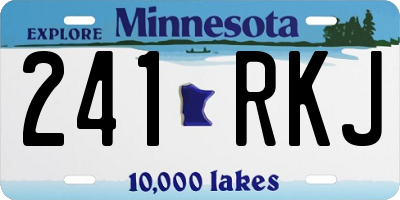 MN license plate 241RKJ